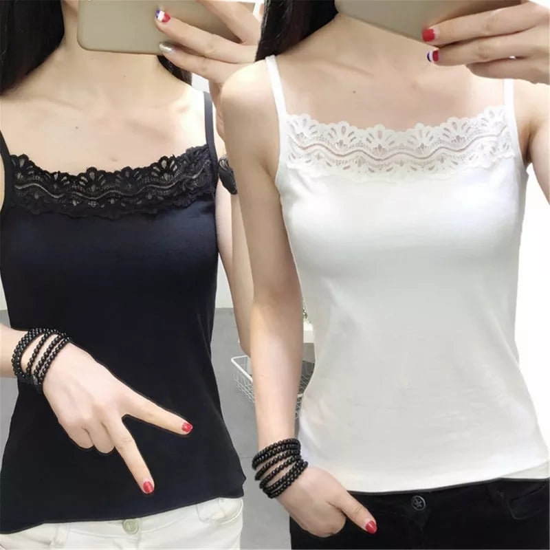 Summer fashion new versatile lace slimmer vest