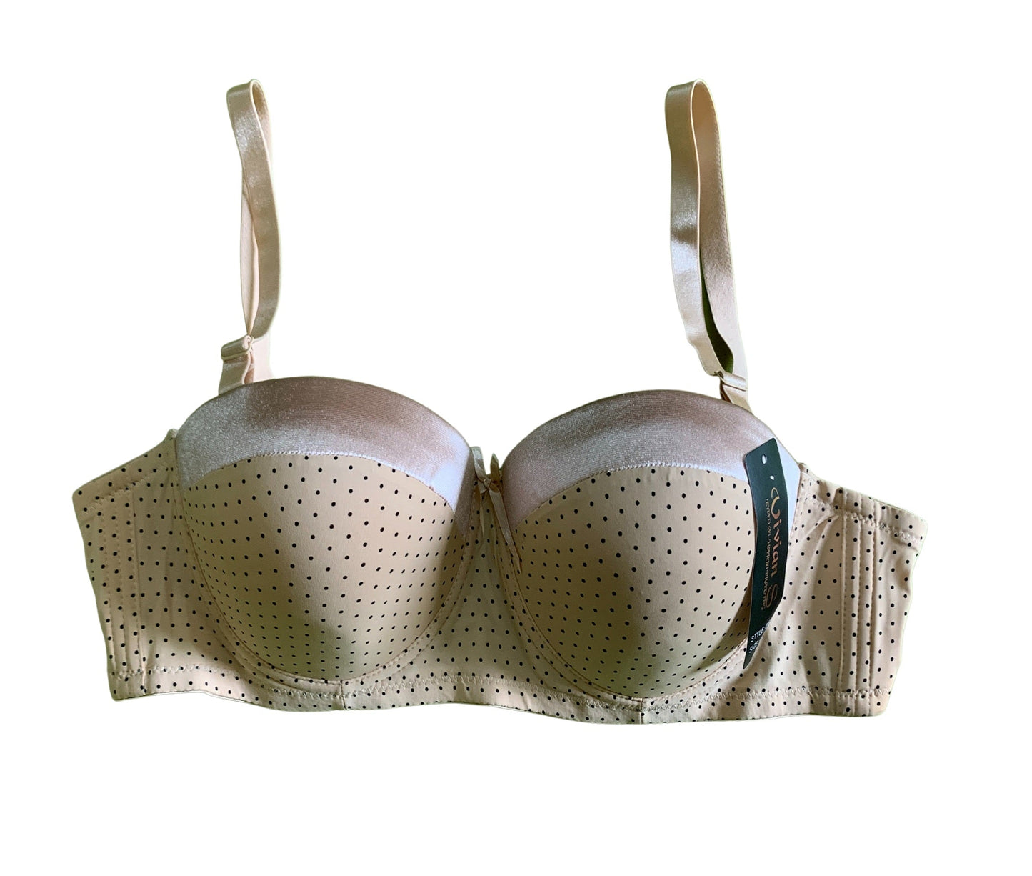 Push Up Dotted Underwire Bra