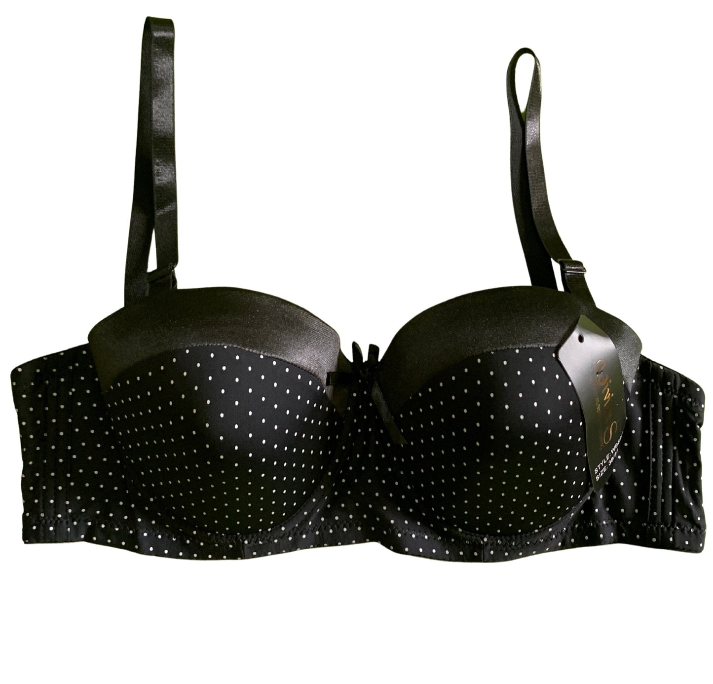 Push Up Dotted Underwire Bra