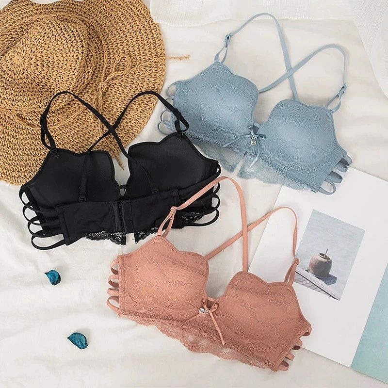 Embroidered Padded T-Shirt Bra - E014