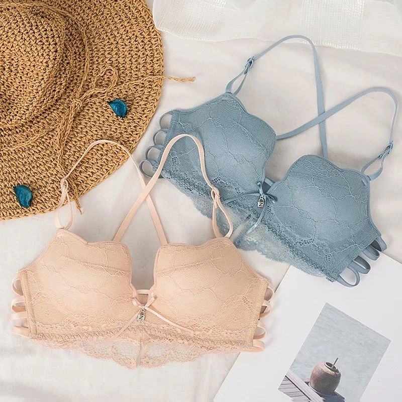 Embroidered Padded T-Shirt Bra - E014