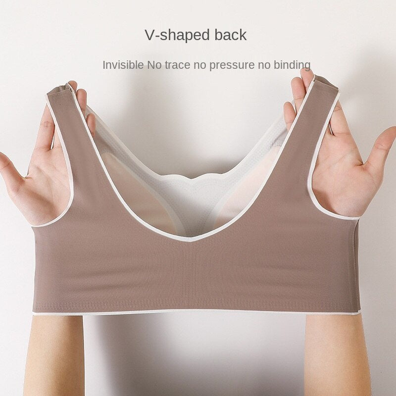 Seamless Light padded & wide strap bra - E603