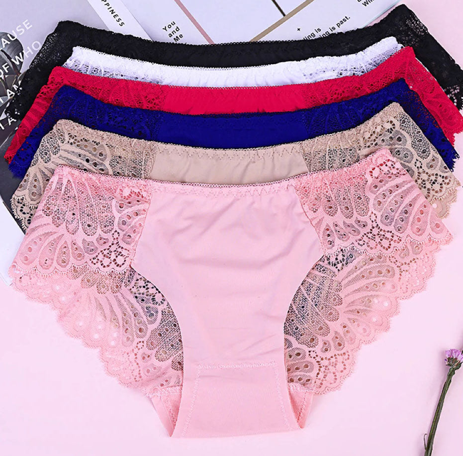 Floral Lace Cotton Panties