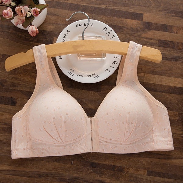 Front open push up padded bra