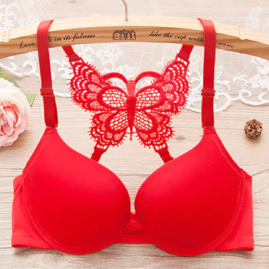 Front Open Butterfly Padded Bra