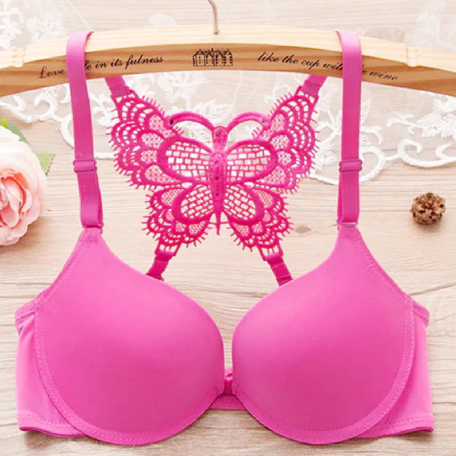 Front Open Butterfly Padded Bra