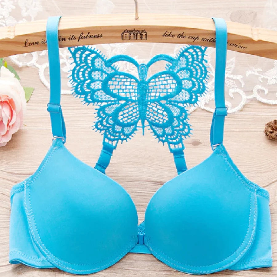 Front Open Butterfly Padded Bra