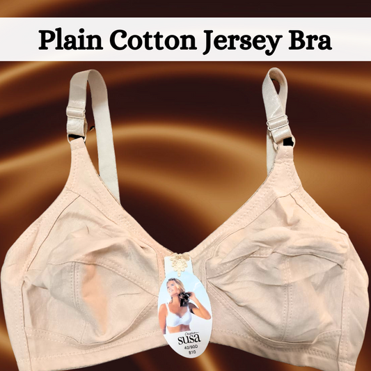 Plain Cotton Jersey Bra - E602