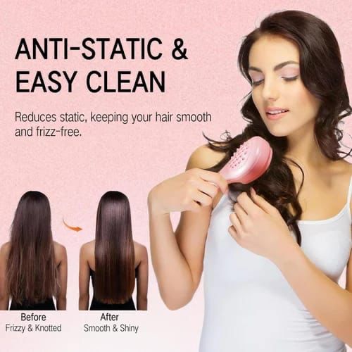 Retractable Anti-Static Hair Brush for Smooth and Frizz-Free Hair