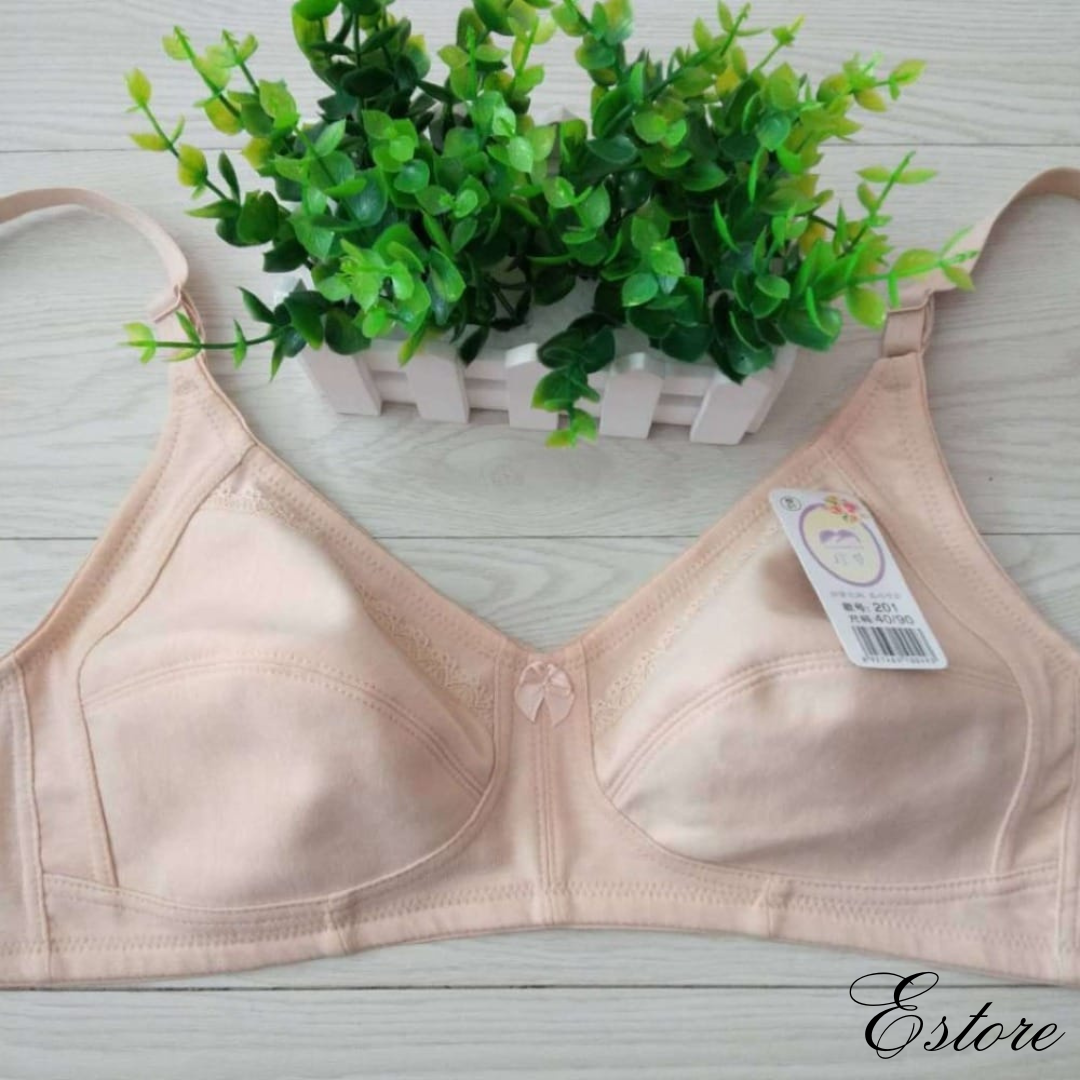 Galaxy Plain Cotton Bra - E011