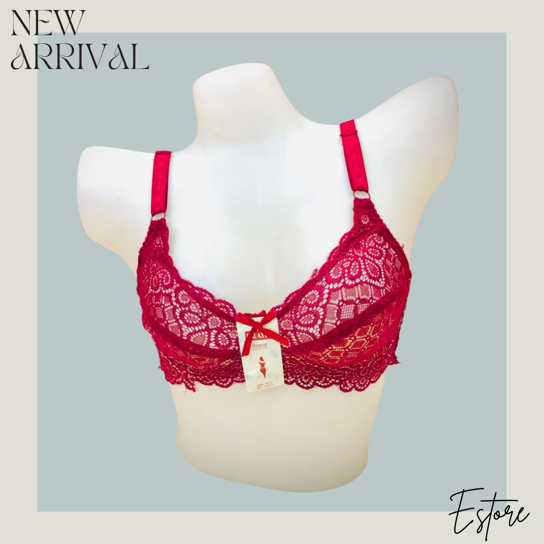 Floral Lace Net Bra - E005