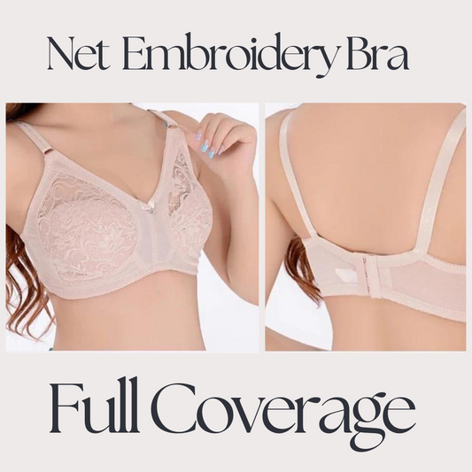 Nayumi Full Coverage Net Embroidery Bra